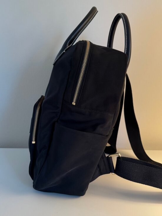 Frances Valentine Casey Black Nylon Backpack w/ Leather Trim Pristine & RARE main image 4